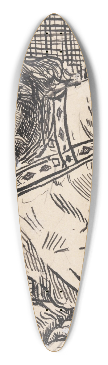 Christian Krohg - Hkon jarl 39.3 inch art pintail longboard deck