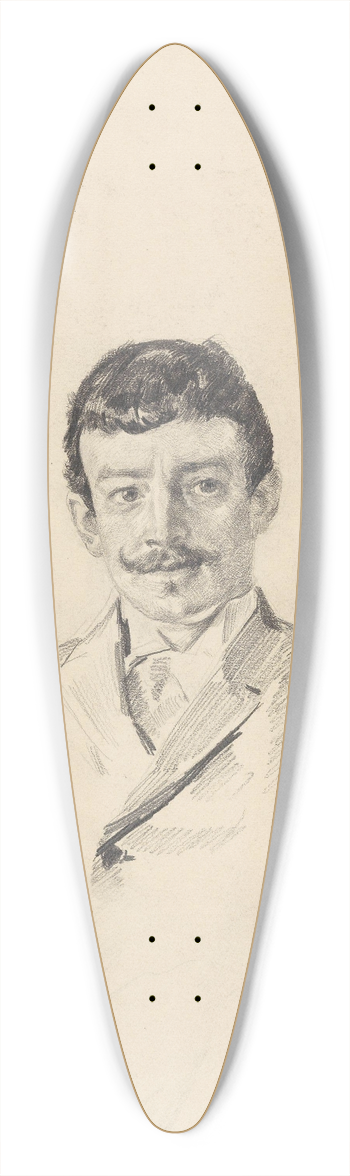Christian Krohg - Jacob Bratland 39.3 inch art pintail longboard deck