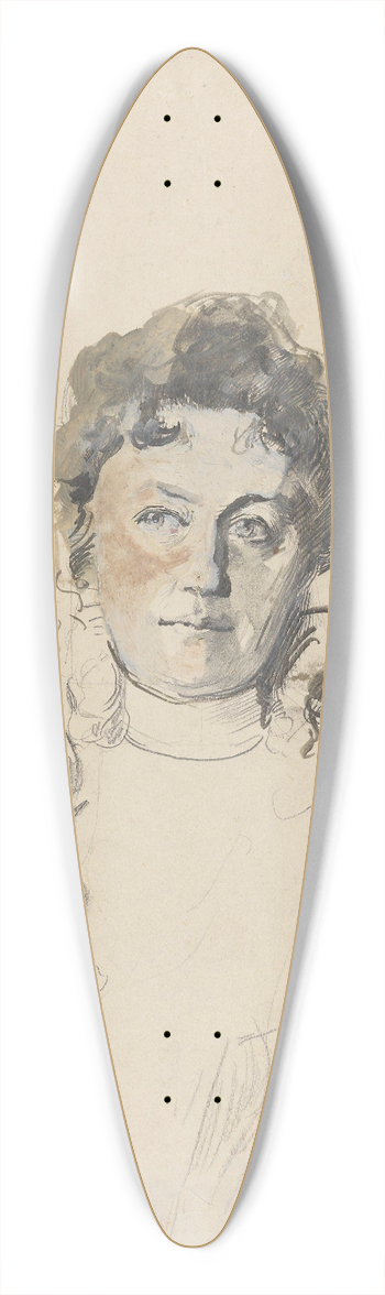 Christian Krohg - Kvinneportrett 39.3 inch art pintail longboard deck