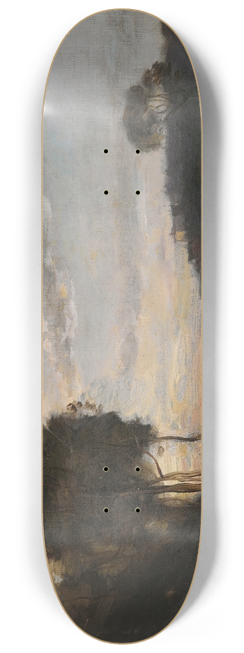 Jean-Baptiste-Camille Corot - Personage Dans Un Paysage 8.25 inch art skate deck