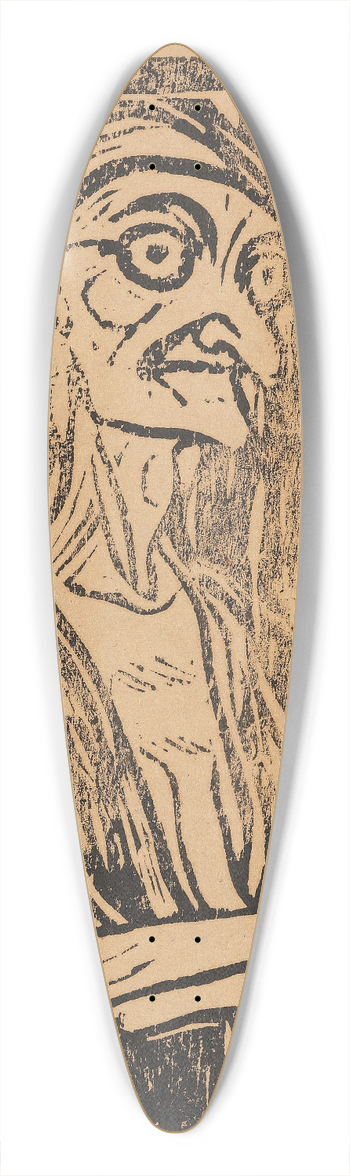 Christian Rohlfs - Hexe 39.3 inch art pintail longboard deck