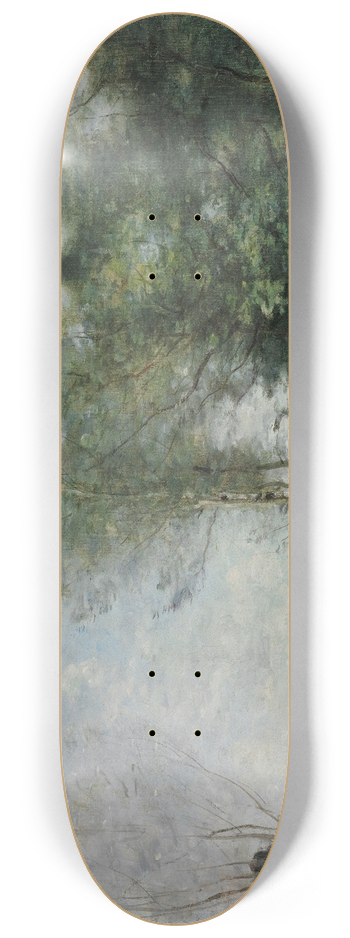 Jean-Baptiste-Camille Corot - Souvenir of Coubron 8.25 inch art skate deck