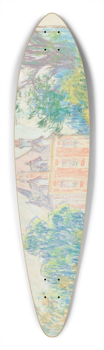 Claude Emile Schuffenecker - La Maison de Rodin  Meudon 39.3 inch art pintail longboard deck