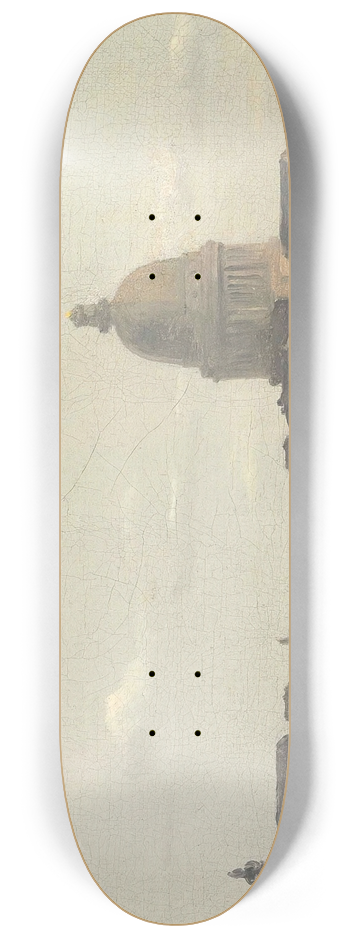 Jean-Baptiste-Camille Corot - Vue Du Panthon  Paris (view Of The Pantheon, Paris) 8.25 inch art skate deck