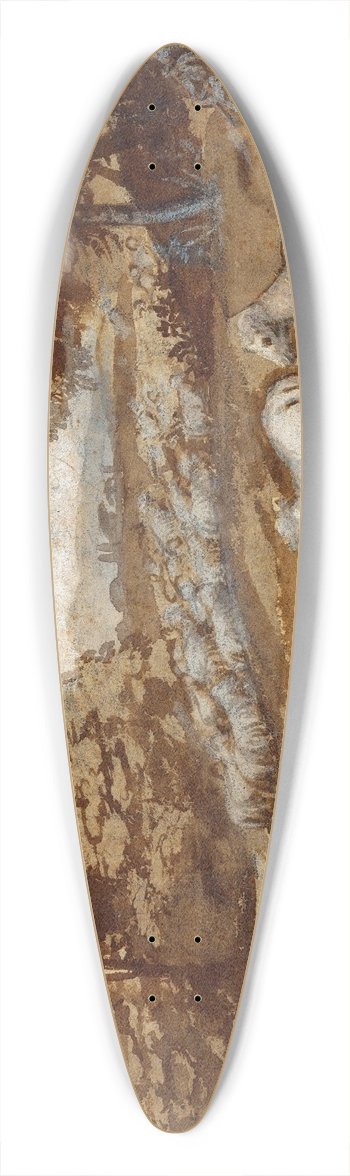 Claude Lorrain - Landscape with Sheep 39.3 inch art pintail longboard deck