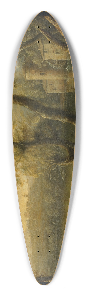 Claude Lorrain - Pastoral landscape 39.3 inch art pintail longboard deck