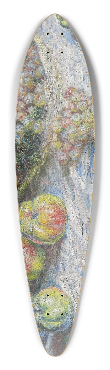 Claude Monet - Apples and Grapes 39.3 inch art pintail longboard deck