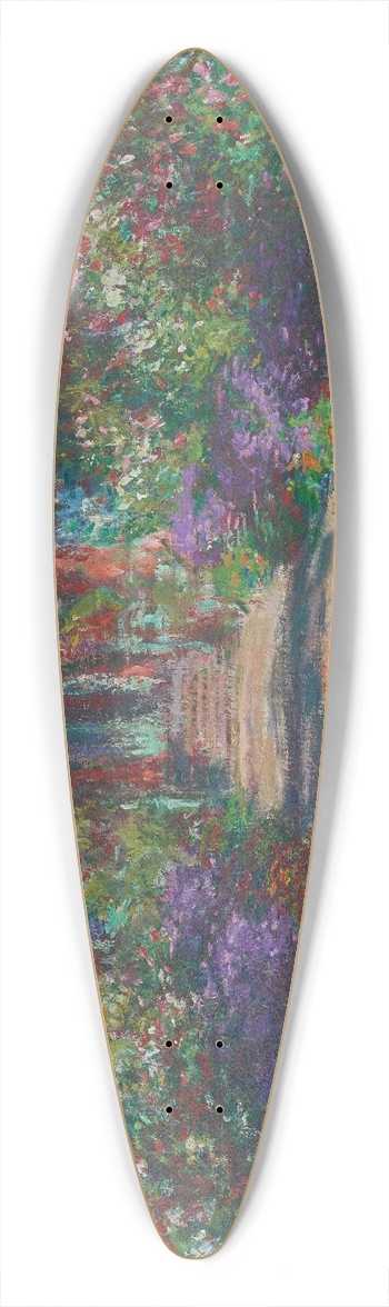 Claude Monet - Eine Allee in Monets Garten in Giverny 39.3 inch art pintail longboard deck