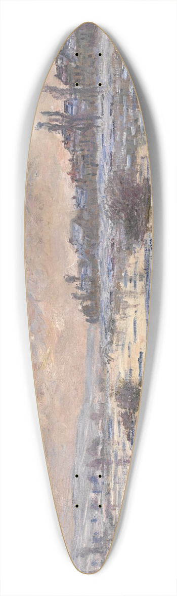 Claude Monet - La Seine Lavacourt, dbcle 39.3 inch art pintail longboard deck