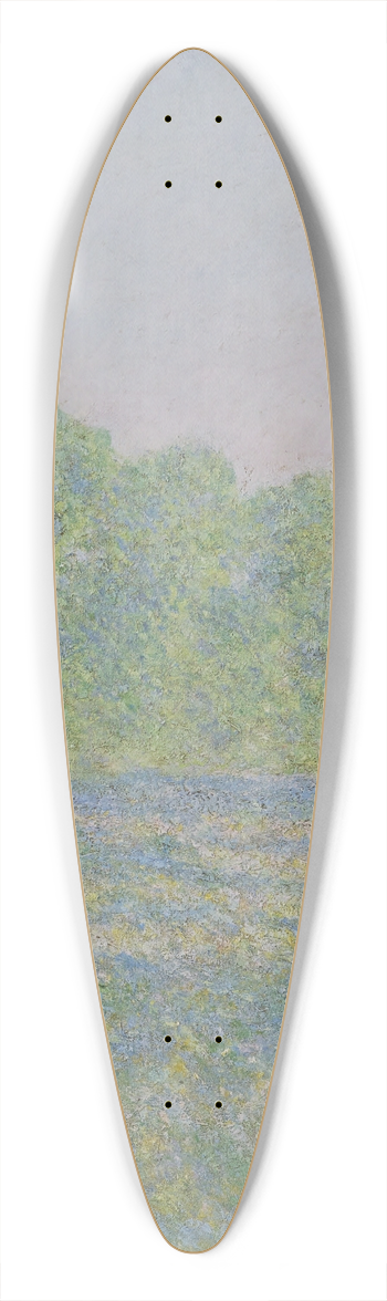 Claude Monet - Meadow at Giverny 39.3 inch art pintail longboard deck