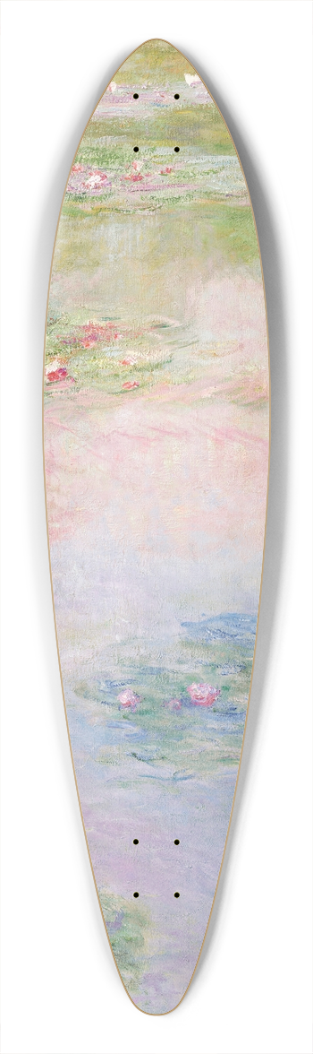 Claude Monet - Nymphas 39.3 inch art pintail longboard deck