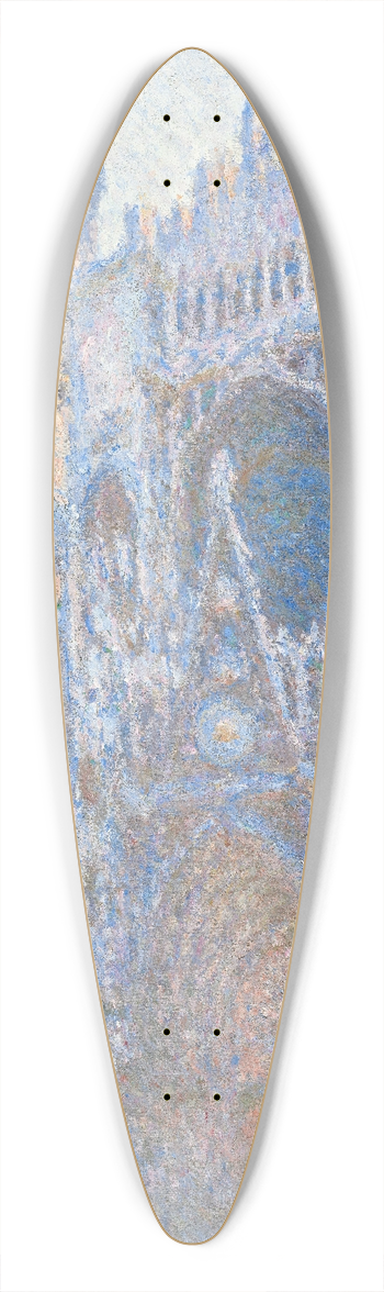 Claude Monet - Rouen Cathedral, West Faade 39.3 inch art pintail longboard deck