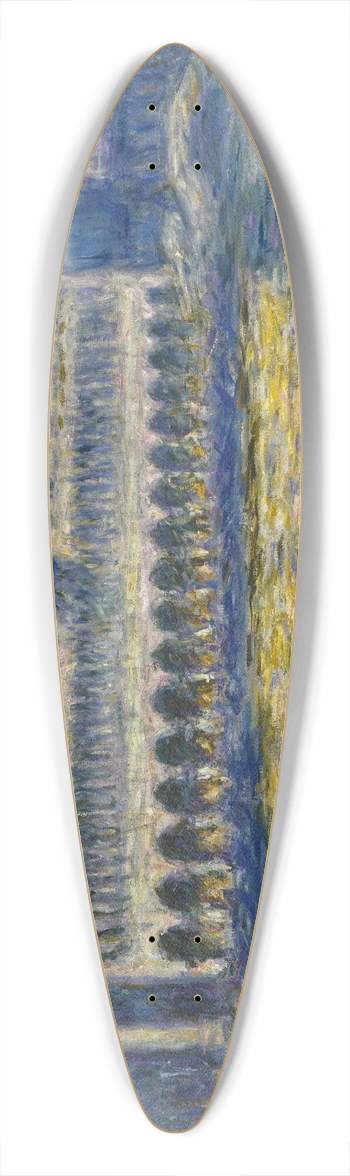 Claude Monet - The Doges Palace (Le Palais ducal) 39.3 inch art pintail longboard deck
