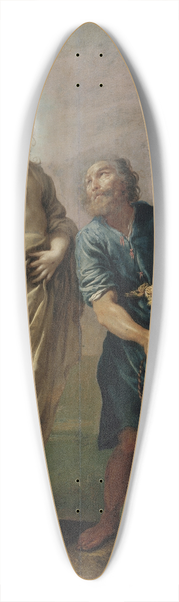 Claude Vignon - La Pche miraculeuse ou la Vocation de saint Pierre. Petit may de Notre-Dame 39.3 inch art pintail longboard deck