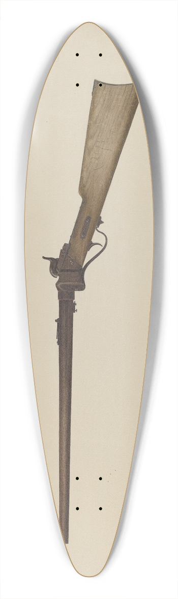 Clyde L. Cheney - Sharps Rifle 39.3 inch art pintail longboard deck