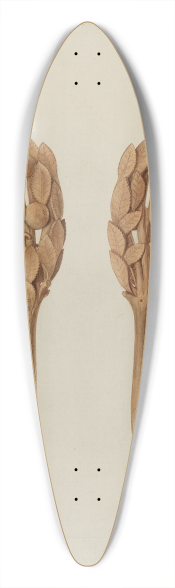Clyde L. Cheney - Wood Carving 39.3 inch art pintail longboard deck