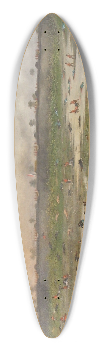 Cndido Lopez - Despus de la Batalla de Curupayt 39.3 inch art pintail longboard deck