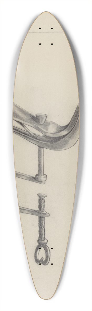 Columbus Simpson - Sewing Bird 39.3 inch art pintail longboard deck
