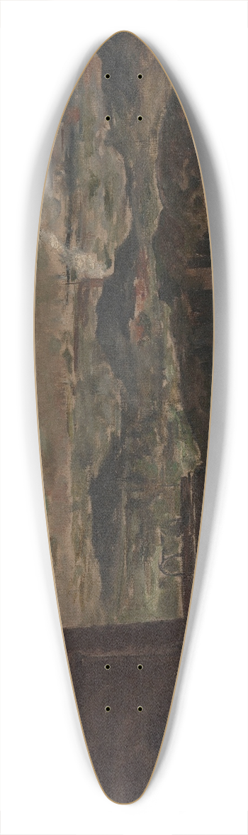 Constantin Meunier - Mining Area 39.3 inch art pintail longboard deck