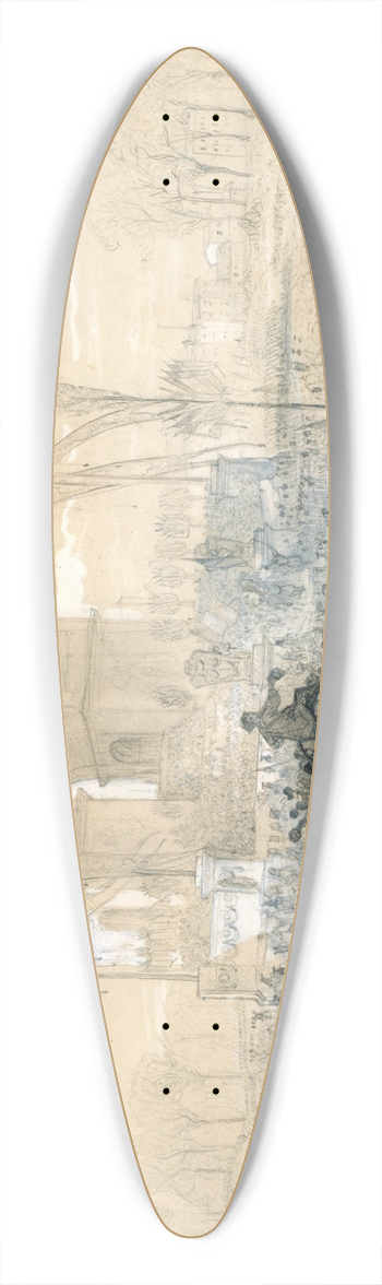 Constant-Joseph Brochart - Distribution de drapeaux  larc de Triomphe, le 21 avril 1848 39.3 inch art pintail longboard deck
