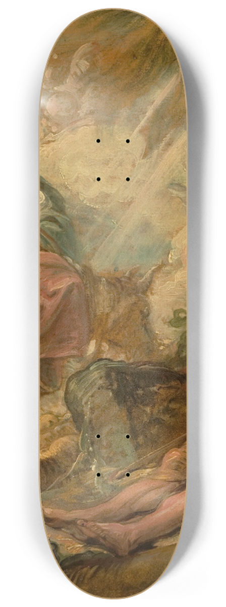 Jean-Baptiste Deshays - Shepherds Dreaming of the Flight into Egypt 8.25 inch art skate deck
