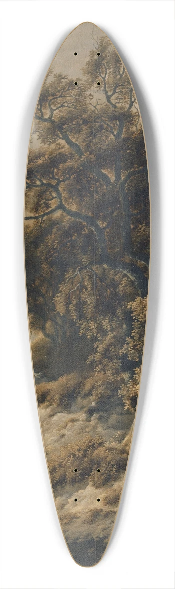 Cornelis Gerritsz Decker - Dutch Landscape with Staffage Figures 39.3 inch art pintail longboard deck