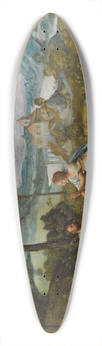 Cornelis Massijs - Landscape With Juno And Argus 39.3 inch art pintail longboard deck
