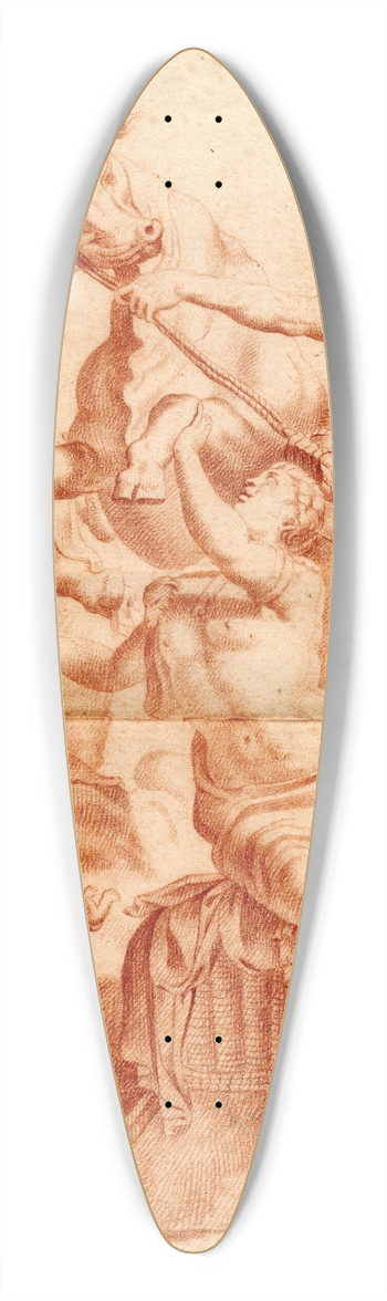 Cornelis Pronk - Beeld van de Farnesische stier 39.3 inch art pintail longboard deck
