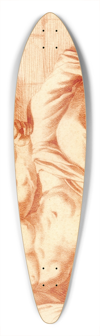 Cornelis Pronk - Beeld van een riviergod 39.3 inch art pintail longboard deck