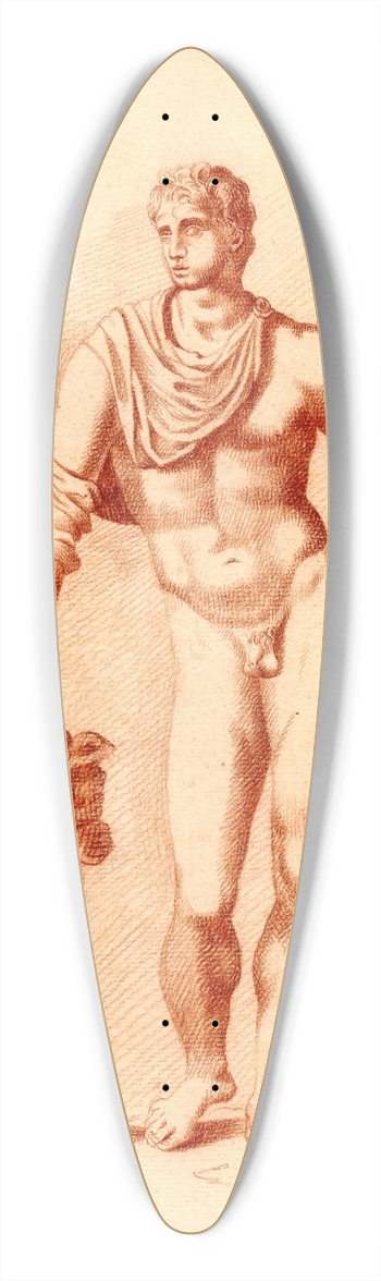 Cornelis Pronk - Beeld van Meleager 39.3 inch art pintail longboard deck