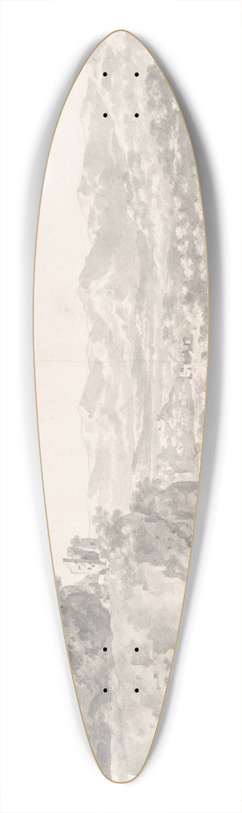 Cornelis Van Poelenburch - Landscape 39.3 inch art pintail longboard deck