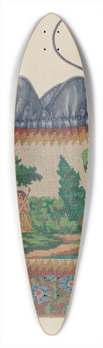 Cornelius Christoffels - Beaded Bag 39.3 inch art pintail longboard deck
