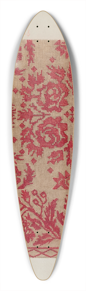 Cornelius Christoffels - Handwoven Coverlet 39.3 inch art pintail longboard deck