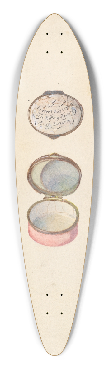 Cornelius Frazier - Epaulette Box 39.3 inch art pintail longboard deck