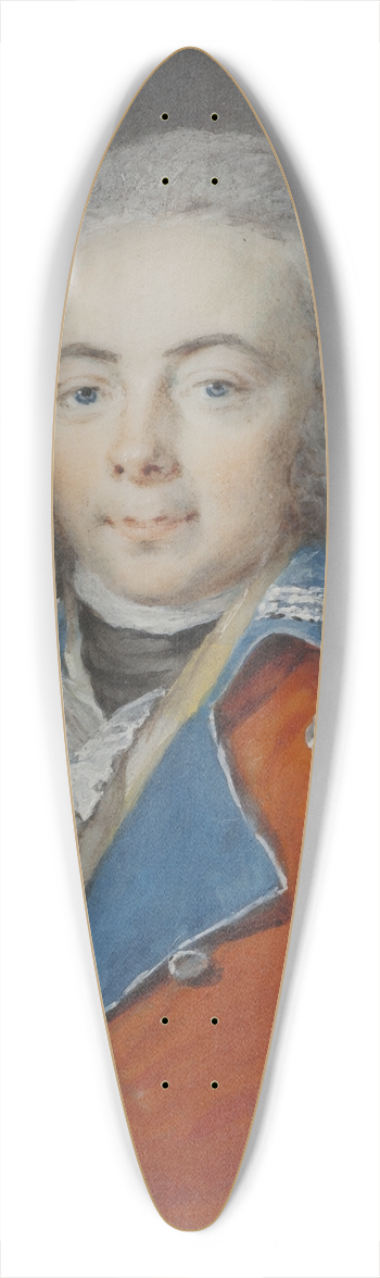 Cornelius Hoeyer - An Unknown Officer 39.3 inch art pintail longboard deck