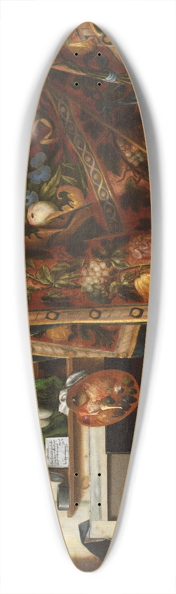 Cornelius Norbertus Gijsbrechts - Trompe Loeil. A Cabinet In The Artists Studio 39.3 inch art pintail longboard deck