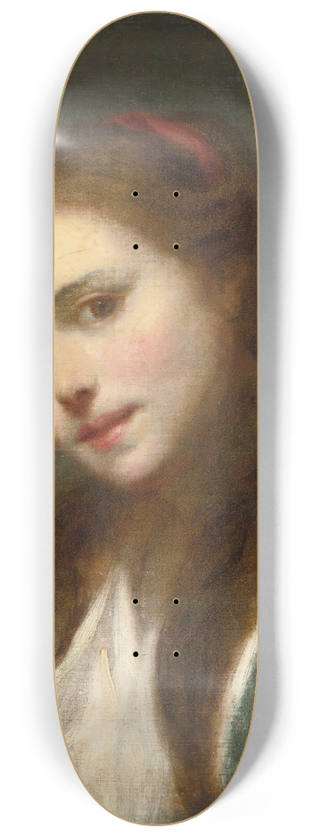 Jean-Baptiste Greuze - La Polonaise (A Polish Beauty) 8.25 inch art skate deck