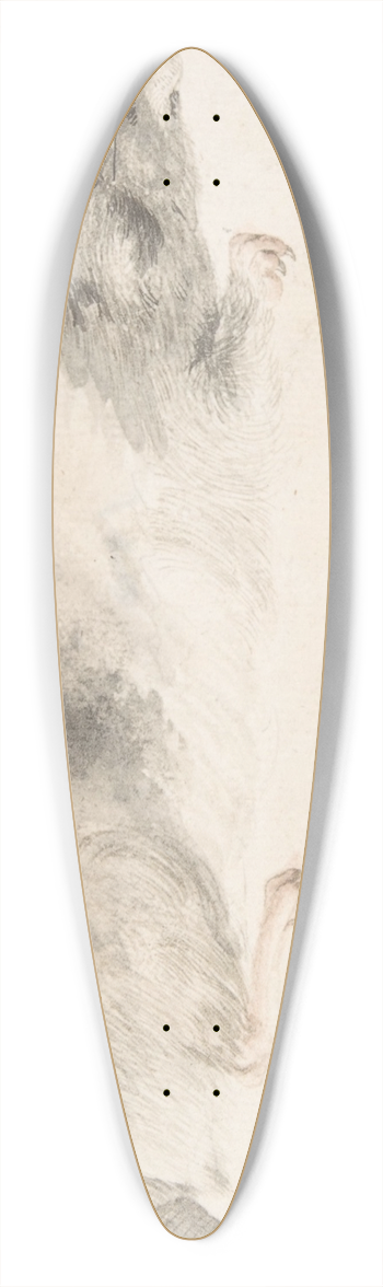 Count Giorgio Durante - A Rat Seen in Profile 39.3 inch art pintail longboard deck