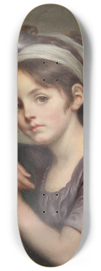 Jean-Baptiste Greuze - Portrait Of A Young Girl 8.25 inch art skate deck