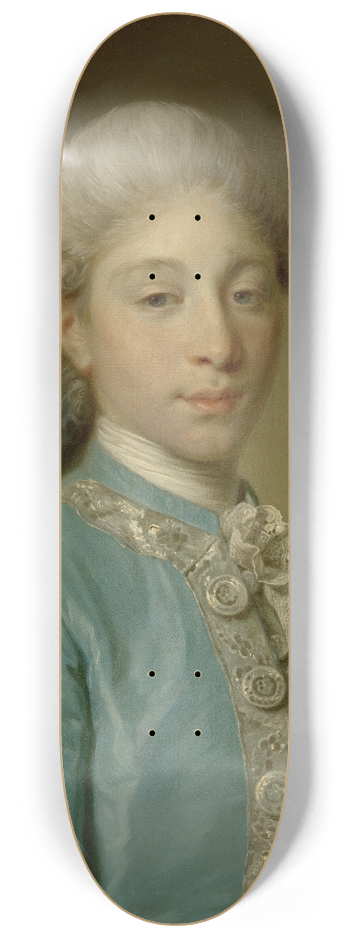 Jean-Baptiste Greuze - Portrait of the Marquis de Saint-Paul 8.25 inch art skate deck
