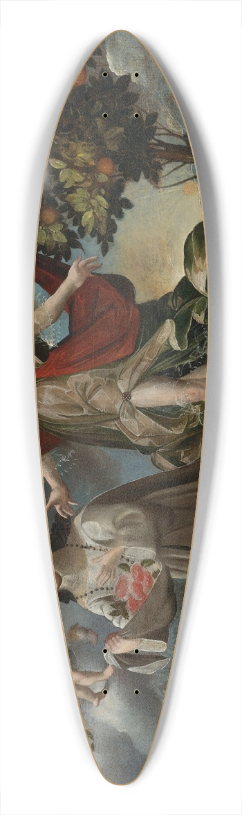 Cuzco School - Santa Rosa De Lima 39.3 inch art pintail longboard deck