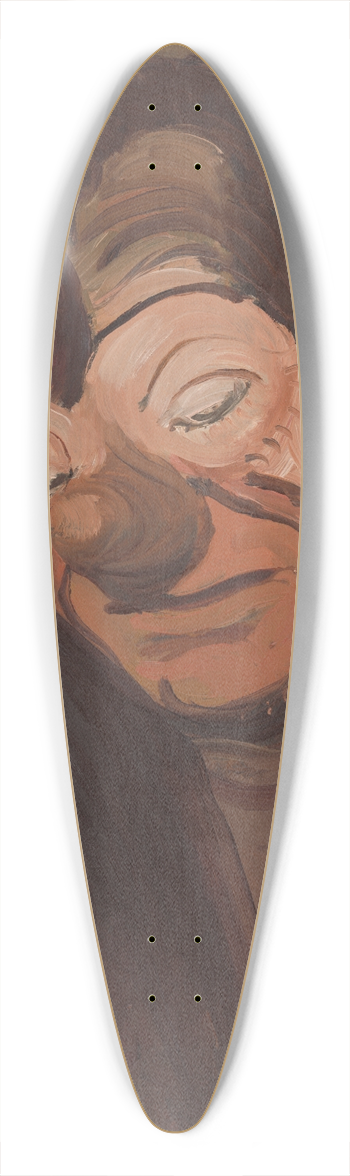 Cyprin Majernk - Clown 39.3 inch art pintail longboard deck
