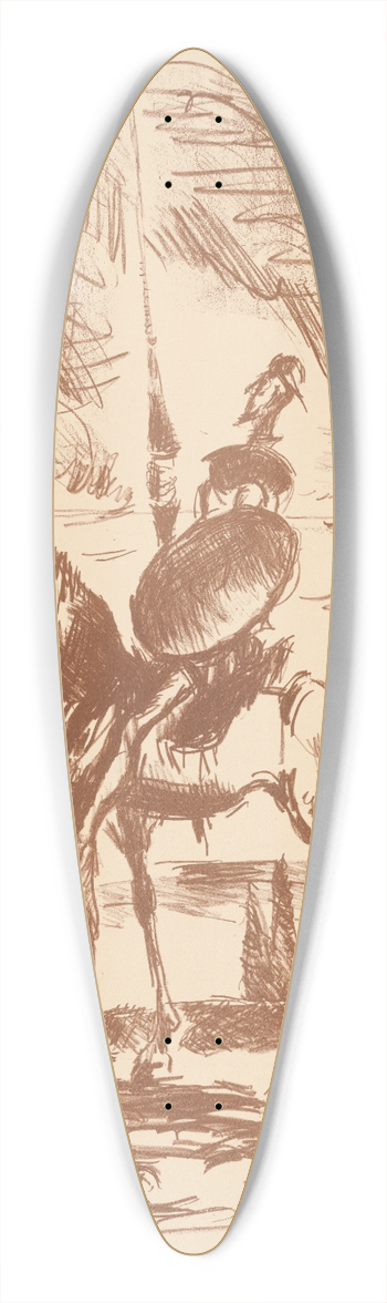 Cyprin Majernk - Don Quijote 39.3 inch art pintail longboard deck