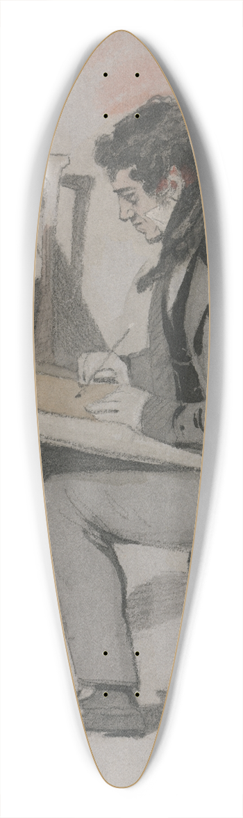 Daniel Maclise - Henry Sass 39.3 inch art pintail longboard deck