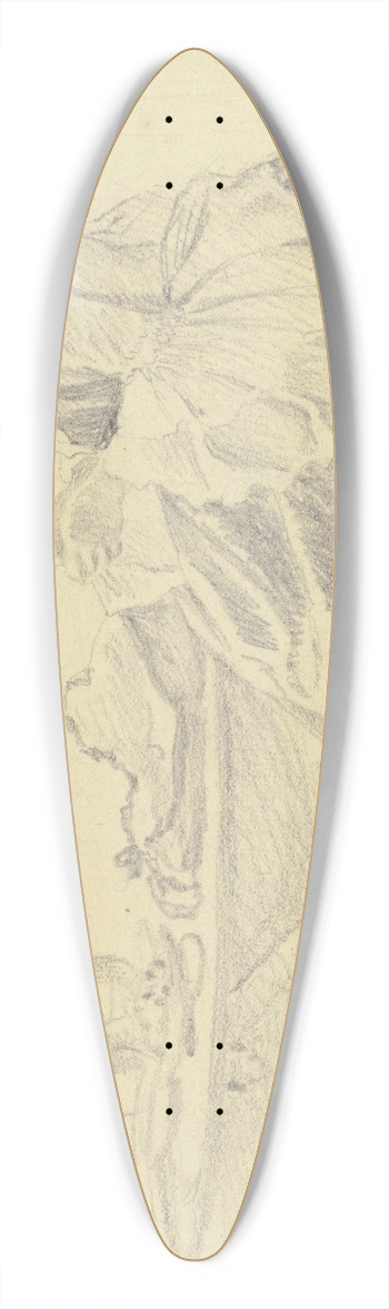 Daniel Nikolaus Chodowiecki - Junge Dame mit Handarbeit, im Profil nach links, neben einem Tisch sitzend 39.3 inch art pintail longboard deck
