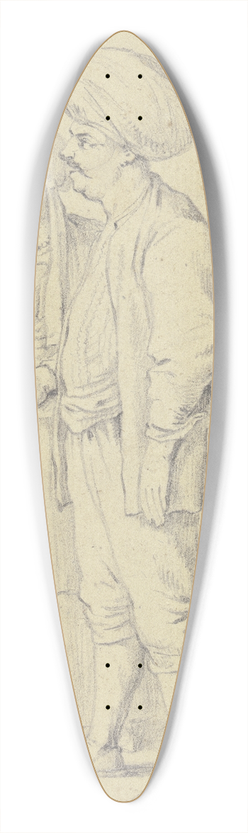 Daniel Nikolaus Chodowiecki - Turkish couple 39.3 inch art pintail longboard deck
