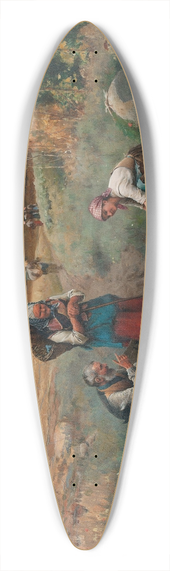 Daniel Ridgway Knight - A restful moment 39.3 inch art pintail longboard deck