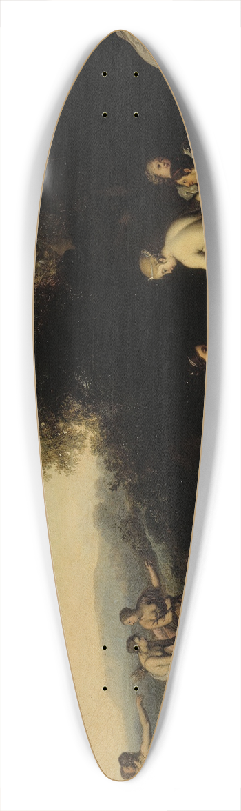 Daniel Vertangen - Diana With Bathing Nymphs 39.3 inch art pintail longboard deck
