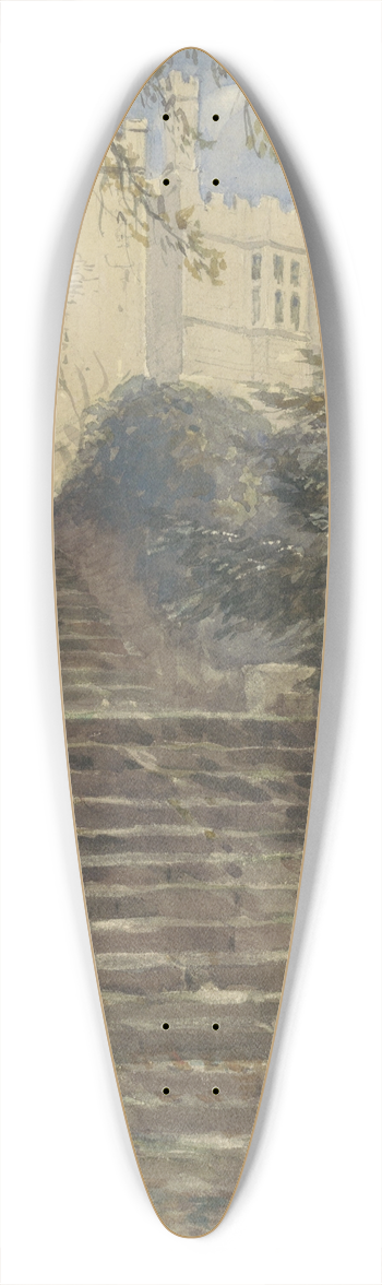 David Cox - Tuintrap bij Haddon Hall (Derbyshire) 39.3 inch art pintail longboard deck