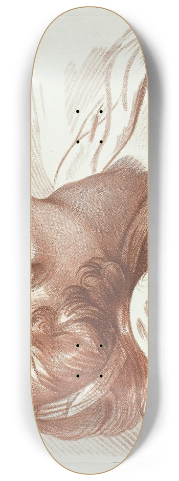 Jean-Baptiste Lucien - Head of a Young Woman Asleep 8.25 inch art skate deck